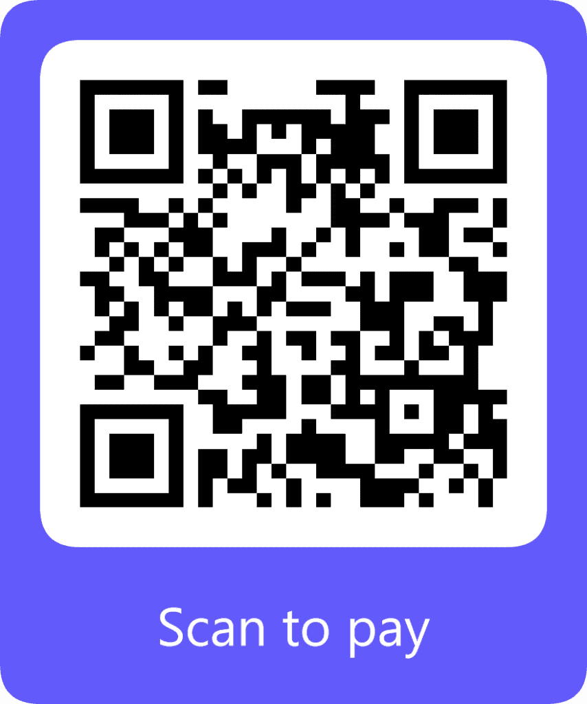 pamphlet stripe qr code for donations